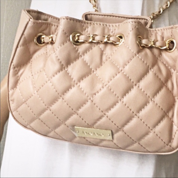 bebe Handbags - 🔥Bebe Chelsea Crossbody Taupe Quilted Leather 🤑